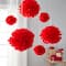 12 Packs: 6 ct. (72 total) Red Paper Pom Poms by Celebrate It&#x2122;